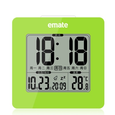 易美特（Emate） 易美特 背光贪睡闹钟温度版多功能台式电子钟 emateM0114STs427
