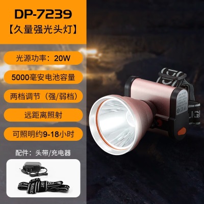 久量（DP） 充电长续航LED超亮头戴式电筒远射防水应急手电筒钓鱼灯工作矿灯s431