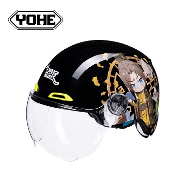 永恒（YOHE）头盔电动车3c认证电瓶车半盔夏季四季男女通用轻便安全帽两不疑DK1s431s433