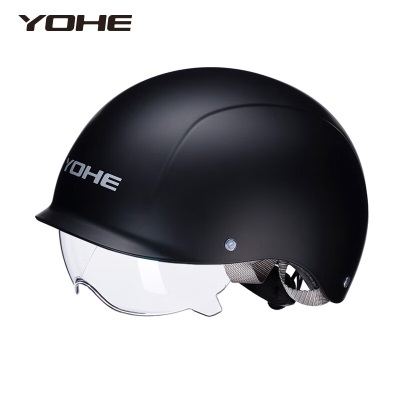永恒（YOHE）头盔电动车3c认证夏季男女摩托车半盔轻便式电瓶车安全帽内置镜片DK6s431s433