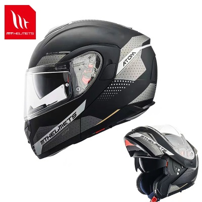 MT HELMETS西班牙摩托车头盔起源系列揭面机车全盔半盔两用s437