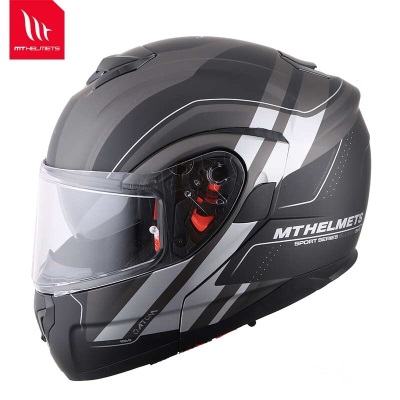 MT HELMETS西班牙摩托车头盔起源系列揭面盔机车全盔半盔两用s437