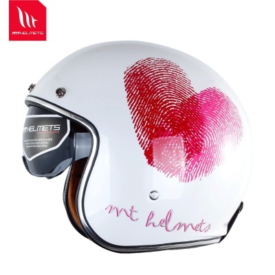 MT HELMETS摩托车头盔夏季透气哈雷复古半盔电动机车安全帽s437