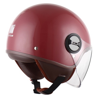 M3 3C认证631S电动摩托车头盔男女秋冬季电瓶车安全帽 四季通用 红色s436