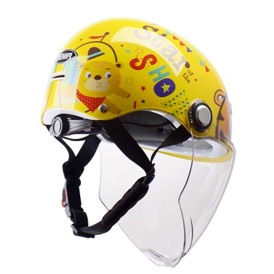 YEMA 3C认证238S儿童头盔女孩男孩夏季轻便式宝宝电动摩托车半盔小孩电瓶车安全帽s436