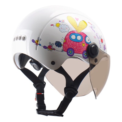 MOTOCUBE 3C认证237S儿童头盔电动车女孩男孩摩托车安全帽四季通用半盔s436