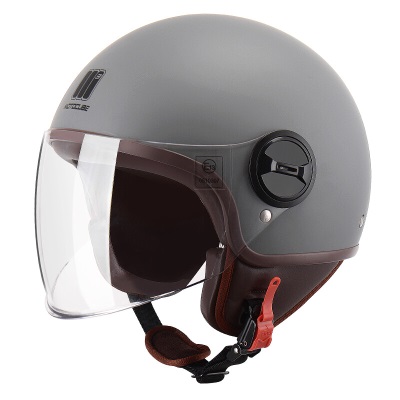 MOTOCUBE 3C认证631S电动摩托车头盔男女冬季保暖半盔电瓶车安全帽 四季通用 亚光深灰s436