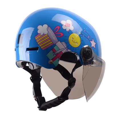 M3 3C认证232S儿童头盔男孩女孩电动摩托车半盔电瓶车安全帽四季通用 均码s436