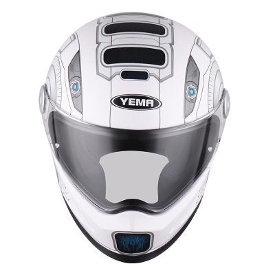 野马（YEMA）3C认证833摩托车头盔男个性越野机车全盔电动车安全帽 四季通用s436