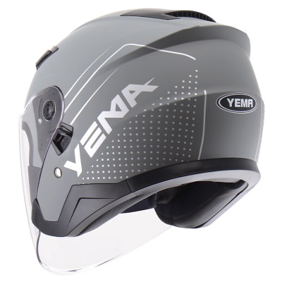 YEMA 639S电动车头盔男冬季双镜片安全帽女电瓶车半盔 四季通用 均码s436