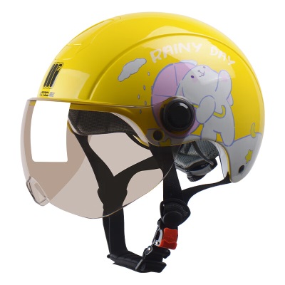 MOTOCUBE 3C认证237S儿童头盔电动车女孩男孩摩托车安全帽四季通用半盔s436