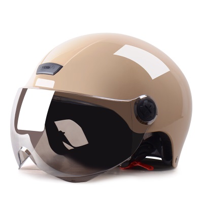 YEMA 3C认证358S电动摩托车头盔男女通用夏季防晒安全帽电瓶车半盔 均码s436