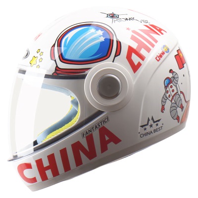 野马（YEMA）3C认证236S儿童头盔女孩男孩电动车安全帽秋冬季摩托车全盔s436