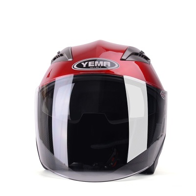 野马（YEMA）3C认证627摩托车头盔男冬季双镜片电动车安全帽女半盔 四季通用 均码s436
