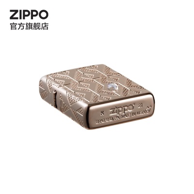 ZIPPO之宝煤油防风火机 创意梦幻系列水晶镶嵌 官方原装礼品礼物 蔷薇水晶s453