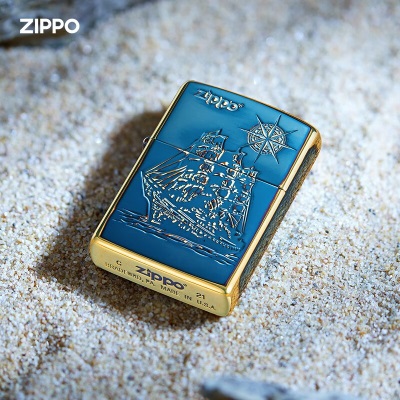 ZIPPO之宝煤油防风打火机 一帆风顺-熏金  官方原装 礼品礼物s453