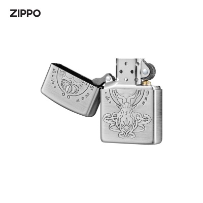 ZIPPO之宝煤油打火机  拉丝古银 创意立体镭射深雕 礼品礼物 无量大圣s453