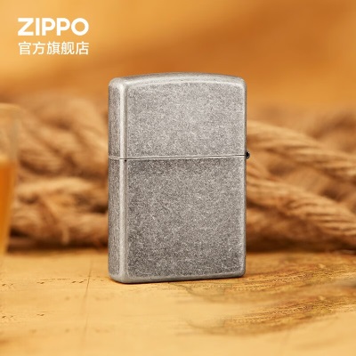 ZIPPO之宝煤油防风火机 创意徽章机油礼盒  官方原装 礼品礼物 飞的更高仿古银s453