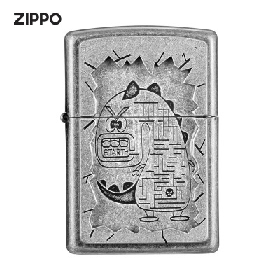 ZIPPO煤油打火机迷宫小怪兽·冒险怪 煤油防风火机官方原装 礼品礼物s453