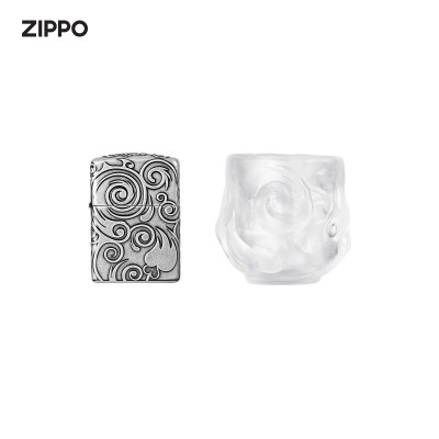 ZIPPO之宝煤油防风打火机 水杯礼盒套装 官方原装商务机型 礼品礼物s453