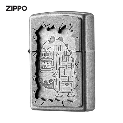 ZIPPO煤油打火机迷宫小怪兽·冒险怪 煤油防风火机官方原装 礼品礼物s453