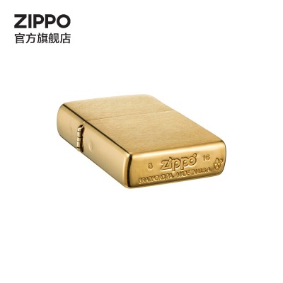 ZIPPO之宝煤油防风打火机 厚壳铜沙子 官方原装正版 礼品礼物 拉丝黄铜168s453