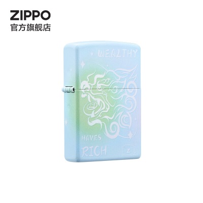 ZIPPO之宝煤油防风打火机 创意平面彩印 官方原装经典 礼品礼物 招财进宝s453