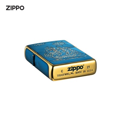 ZIPPO之宝煤油防风打火机 一帆风顺-熏金  官方原装 礼品礼物s453