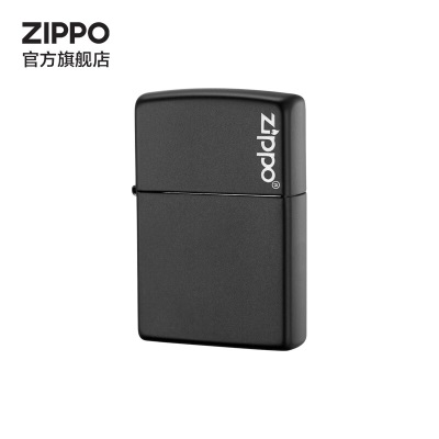 ZIPPO煤油防风打火机 哑漆商标 多颜色可选  官方原装 礼品礼物 黑色款s453