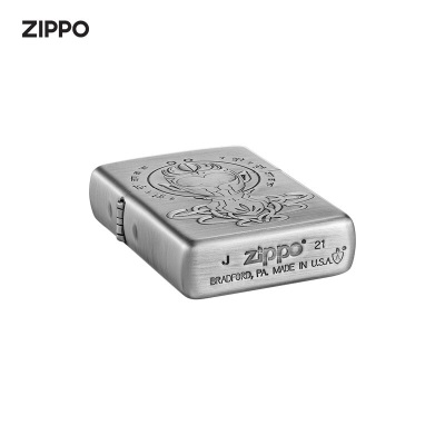 ZIPPO之宝煤油打火机  拉丝古银 创意立体镭射深雕 礼品礼物 无量大圣s453