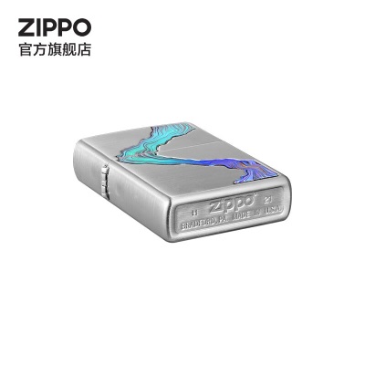 ZIPPO之宝煤油防风打火机 创意纹理拉丝工艺 官方原装 礼品礼物s453