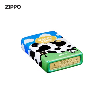 ZIPPO之宝煤油防风打火机 萌萌奶牛系列 官方原装正版 创意礼品礼物 快乐牧场s453