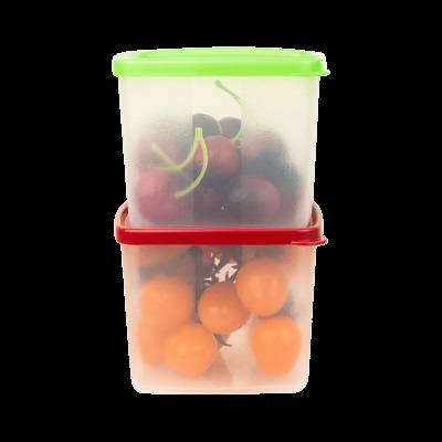特百惠冷藏方形保鲜盒冰箱密封收纳装水果蔬菜便携800mls467
