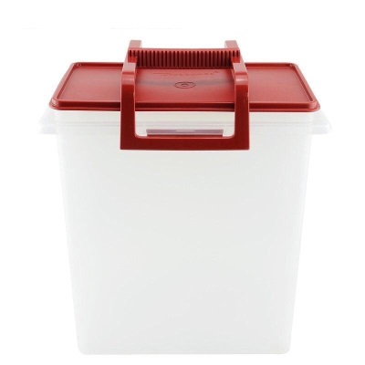 特百惠（Tupperware） 手提方桶10L大容量多功能储藏盒密封保鲜防潮防尘米桶面桶s467