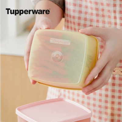 特百惠（Tupperware） 水果便当盒便携密封盒6件套冷藏彩色保鲜盒400ml颜色随机 礼盒装s467
