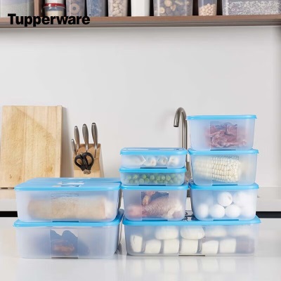 特百惠（Tupperware）冷冻保鲜盒冰箱保鲜12件套密封耐低温叠放食品级收纳盒礼盒装s467