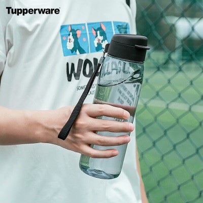 特百惠（Tupperware）乐动乐活750ml男女学生夏季运动健身户外大容量吸管塑料水杯子s467