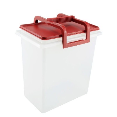 特百惠（Tupperware） 手提方桶10L大容量多功能储藏盒密封保鲜防潮防尘米桶面桶s467