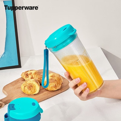 特百惠（Tupperware） 小型便携式Tritan材质家用水果榨汁奶昔DIY350ml便携两用水杯s467