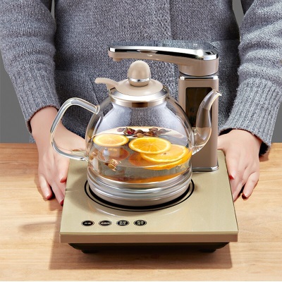 新功（SEKO） 自动上水烧水壶玻璃电热水壶智能全自动电茶炉电茶壶 N68 1L电水壶s462