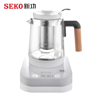 新功（SEKO）加厚玻璃保温养生壶煮茶器调奶器电热水壶烧水壶可搭配储物木盘燕窝壶 N26 N26s462