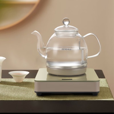 新功（SEKO） 自动上水电热水壶智能茶台烧水壶泡茶专用电茶壶玻璃电茶炉 W13s462