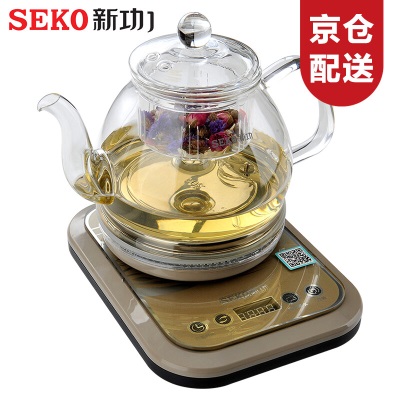 新功（SEKO）全自动电热水壶烧水壶喷淋式蒸汽煮茶器高硼硅玻璃花茶壶电茶炉 N20/N21s462