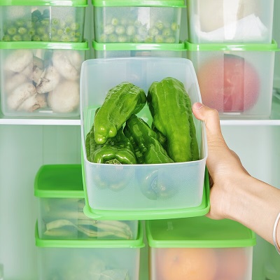 特百惠（Tupperware）家用冰箱冷藏保鲜密封储存不串味整齐叠放蔬果收纳盒12件套礼盒装s467