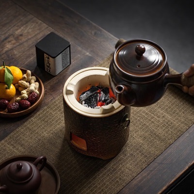 金镶玉 围炉煮茶 煮茶壶+碳炉套装陶瓷煮茶壶烧水壶家用功夫茶具套组