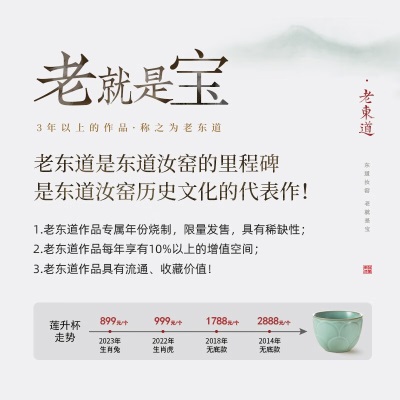 东道汝窑茶具十二年珍藏2011年老东道陶瓷高档茶具收藏品 老兔新象套组（天青）s463