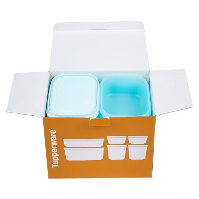 特百惠（Tupperware） 新冷冻冷藏6件套冰箱保鲜盒密封储藏盒6.6L礼盒装随机颜色s467