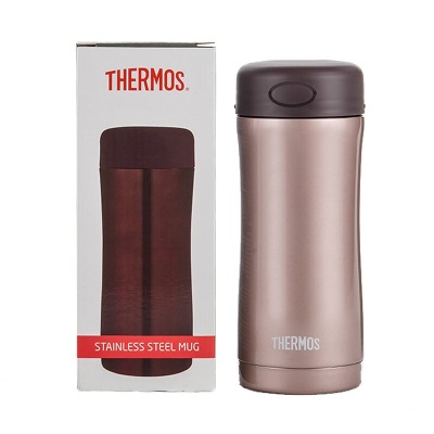 膳魔师（THERMOS） 不锈钢保温杯男商务定制水杯车载办公室便携杯子400ml JCG-400s472