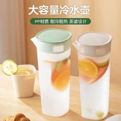 天喜（TIANXI）冷水壶耐高温凉水杯果茶壶大容量冰水壶凉茶壶套装s471