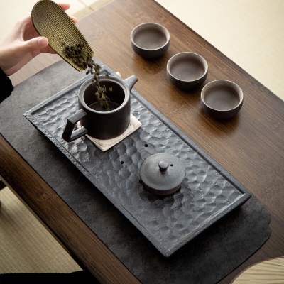 天喜（TIANXI）茶盘家用2023新款轻奢小型沥水式茶台功夫茶具托盘s471